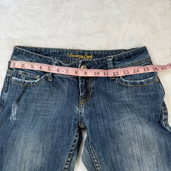 American Eagle Outfitters DistressedBlue Jeans Size 4 Regular - Picture 5 of 10